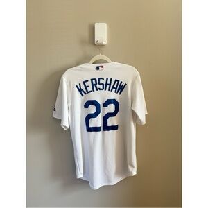 Los Angeles Dodgers Clayton Kershaw #22 White MLB Jersey Majestic
